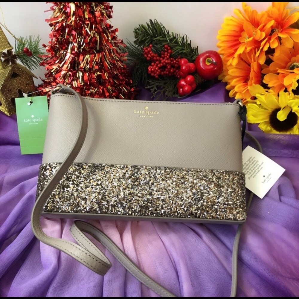 Kate Spade Greta Court Ramey Glitter Crossbody